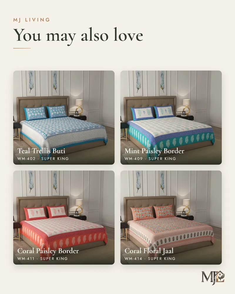 Blush Pink Buta Bedsheet: More designs