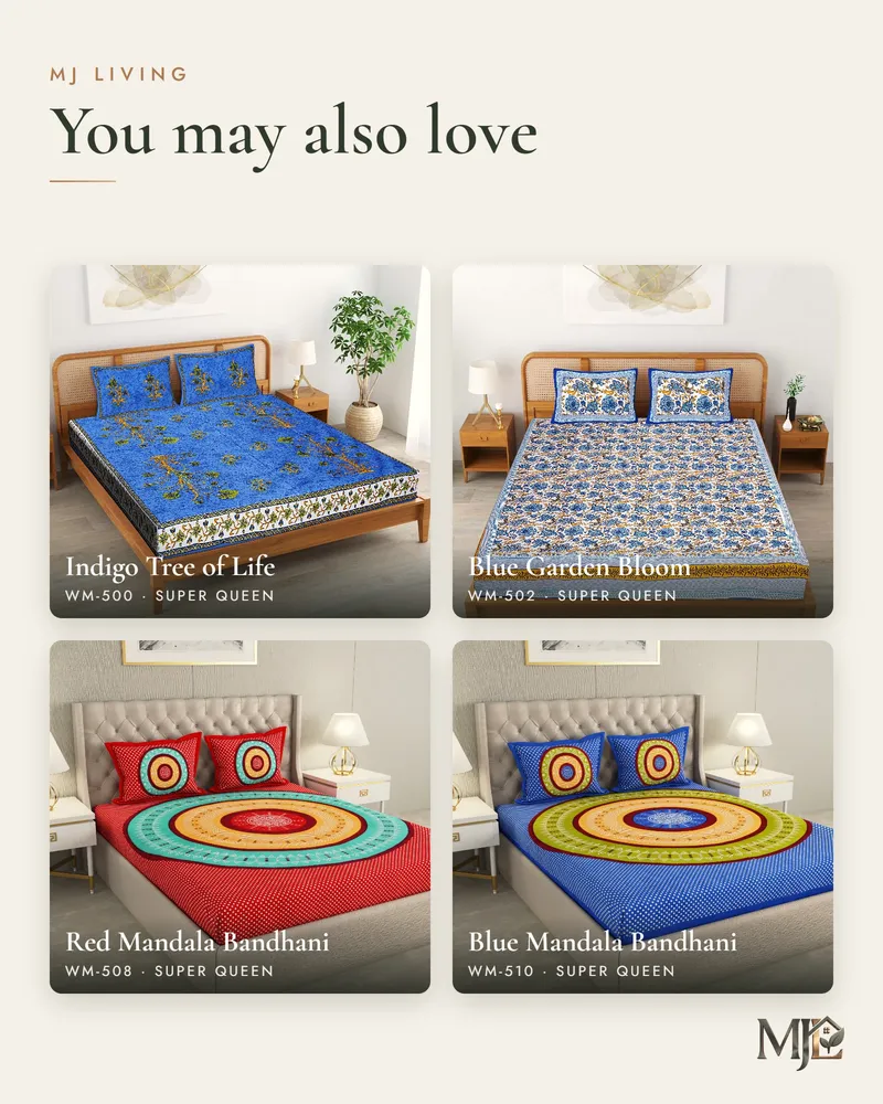 Mustard Botanical Sprig Bedsheet: More designs